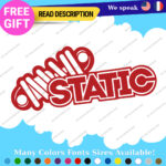 Fits Static Suspension Decal Stickers Vinyl  Shock Coilover Stance Lowered JDM - Image 7