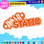 Fits Static Suspension Decal Stickers Vinyl  Shock Coilover Stance Lowered JDM - Image 8