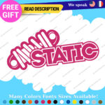 Fits Static Suspension Decal Stickers Vinyl  Shock Coilover Stance Lowered JDM - Image 9