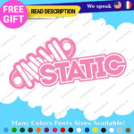 Fits Static Suspension Decal Stickers Vinyl  Shock Coilover Stance Lowered JDM - Image 10