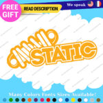 Fits Static Suspension Decal Stickers Vinyl  Shock Coilover Stance Lowered JDM - Image 26