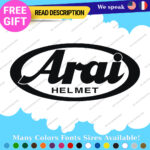 Fits Arai Helmet Stickers Decal Motorcycles Japan Visor Genuine Racing Bike Moto