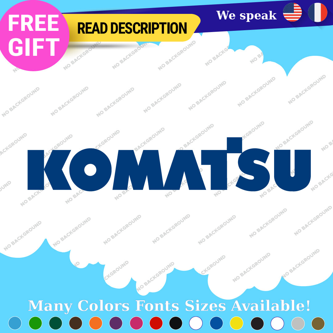 Fits Komatsu Sticker Vinyl Forklift Lift Excavator Parts Dozer PC Set Kit Digger 297353865168 Fits Komatsu Sticker Vinyl Forklift Lift Excavator Parts Dozer PC Set Kit Digger - Image 1