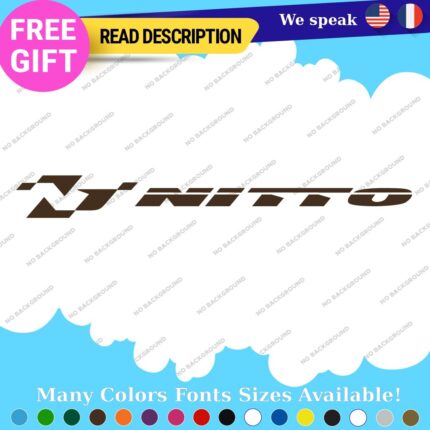 Fits Nitto  Racing Tires Stickers Vinyl Decals  Ridge Grappler Crosstek NT Nomad