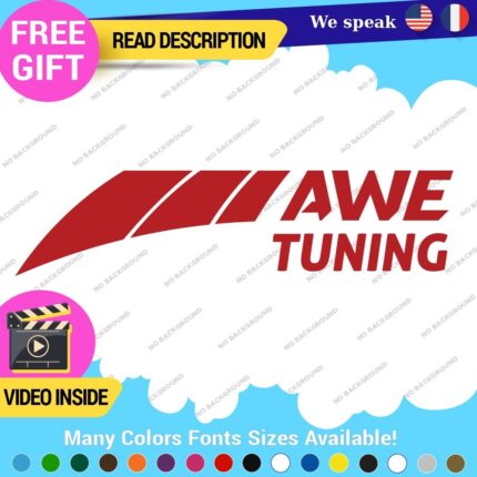 Fits AWE Tuning Decal Stickers Vinyl Exhaust Muffler Intake Foiler Coolers