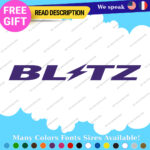 Fits Blitz Wheels Decal Stickers Vinyl JDM Rim Tire Matte Gloss Power Japan Kit - Image 25