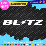 Fits Blitz Wheels Decal Stickers Vinyl JDM Rim Tire Matte Gloss Power Japan Kit - Image 5