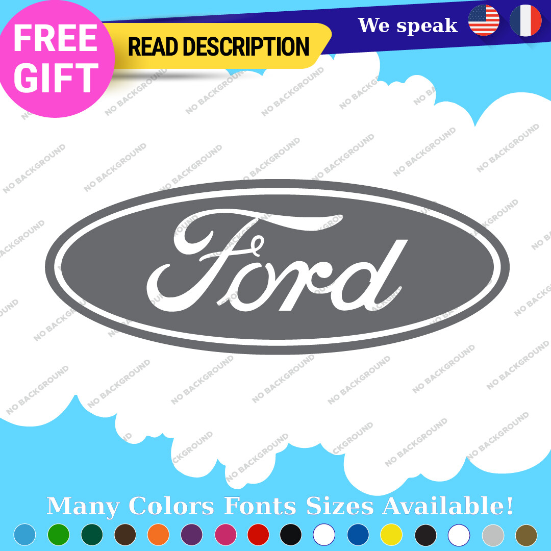 Fits Oval Ford Decal Sticker Vinyl Vintage Mustang Car Emblem Truck Build Escort - Image 11