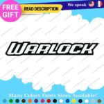 Fits WARLOCK Decals Stickers Vinyl Truck Rebel Bedside Box Side 4x4 Tailgate