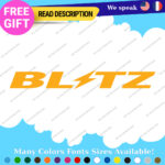 Fits Blitz Wheels Decal Stickers Vinyl JDM Rim Tire Matte Gloss Power Japan Kit - Image 26