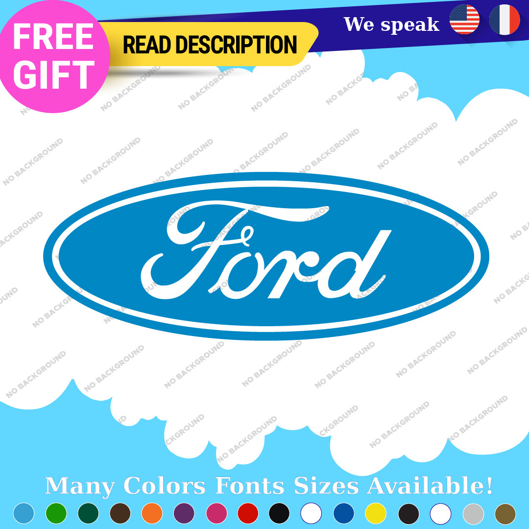 Fits Oval Ford Decal Sticker Vinyl Vintage Mustang Car Emblem Truck Build Escort - Image 27
