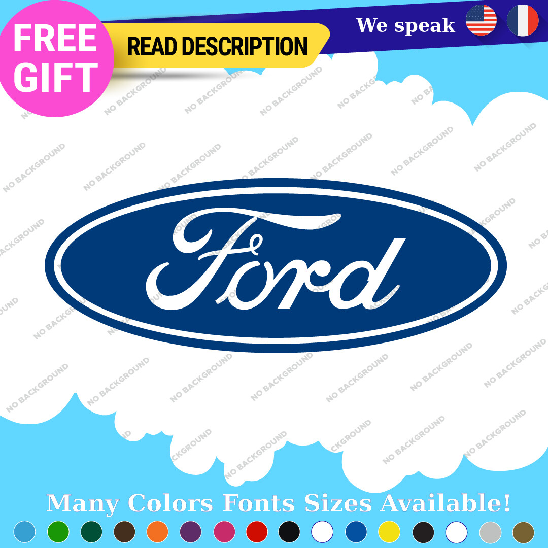 Fits Oval Ford Decal Sticker Vinyl Vintage Mustang Car Emblem Truck Build Escort - Image 26
