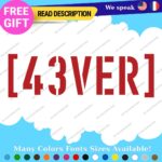 Fits 43 Ever Decal Stickers Vinyl Car Block JDM Drift 43 Racing Ken