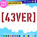 Fits 43 Ever Decal Stickers Vinyl Car Block JDM Drift 43 Racing Ken - Image 6