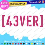 Fits 43 Ever Decal Stickers Vinyl Car Block JDM Drift 43 Racing Ken - Image 8