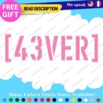 Fits 43 Ever Decal Stickers Vinyl Car Block JDM Drift 43 Racing Ken - Image 9