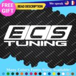 Fits ECS Tuning Stickers Vinyl Exhaust Pipe Wheel Turbo Spacer Set Kit