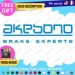 Fits Akebono Brake Caliper Decal Sticker Vinyl JDM Wheel Rotor Experts Ceramic - Image 3