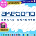 Fits Akebono Brake Caliper Decal Sticker Vinyl JDM Wheel Rotor Experts Ceramic - Image 4