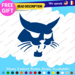 Fits BobCat Decals Stickers Vinyl Excavator Head Machinery Door Skid Steer Load - Image 14