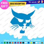 Fits BobCat Decals Stickers Vinyl Excavator Head Machinery Door Skid Steer Load - Image 15