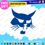 Fits BobCat Decals Stickers Vinyl Excavator Head Machinery Door Skid Steer Load - Image 16