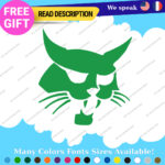 Fits BobCat Decals Stickers Vinyl Excavator Head Machinery Door Skid Steer Load - Image 18