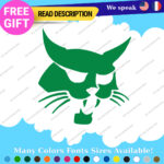 Fits BobCat Decals Stickers Vinyl Excavator Head Machinery Door Skid Steer Load - Image 19