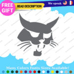 Fits BobCat Decals Stickers Vinyl Excavator Head Machinery Door Skid Steer Load - Image 3
