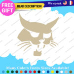 Fits BobCat Decals Stickers Vinyl Excavator Head Machinery Door Skid Steer Load - Image 21