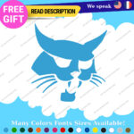 Fits BobCat Decals Stickers Vinyl Excavator Head Machinery Door Skid Steer Load - Image 24