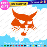 Fits BobCat Decals Stickers Vinyl Excavator Head Machinery Door Skid Steer Load - Image 6