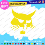 Fits BobCat Decals Stickers Vinyl Excavator Head Machinery Door Skid Steer Load - Image 7