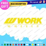 Fits Work Wheels Decal Stickers Vinyl JDM Tires Rim Inch Set Mags Hot City - Image 4