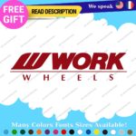 Fits Work Wheels Decal Stickers Vinyl JDM Tires Rim Inch Set Mags Hot City - Image 5