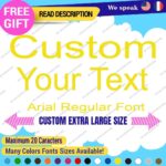 Extra Large Custom Text Name Arial Regular Fonts Lettering Decals Vinyl Stickers - Image 11