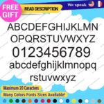 Extra Large Custom Text Name Arial Regular Fonts Lettering Decals Vinyl Stickers - Image 3