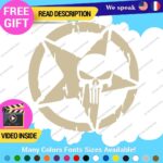 Fits Army Star Skull Sticker Decal Vinyl US Military Truck Door Punisher - Image 21