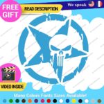 Fits Army Star Skull Sticker Decal Vinyl US Military Truck Door Punisher - Image 25