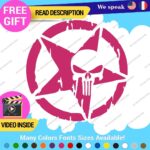 Fits Army Star Skull Sticker Decal Vinyl US Military Truck Door Punisher - Image 9