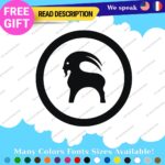 Fits Goat Backcountry Decal Sticker Vinyl Snowboard Snow Ski Hoodie Jacket Gore