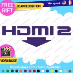 Fits HDMI  2 Port Exhaust Sticker Decal Vinyl Bumper Civic SI Silverado Dual JDM - Image 11