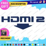 Fits HDMI  2 Port Exhaust Sticker Decal Vinyl Bumper Civic SI Silverado Dual JDM - Image 12