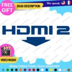 Fits HDMI  2 Port Exhaust Sticker Decal Vinyl Bumper Civic SI Silverado Dual JDM - Image 13