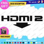 Fits HDMI  2 Port Exhaust Sticker Decal Vinyl Bumper Civic SI Silverado Dual JDM - Image 3