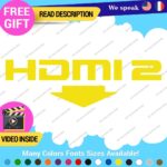 Fits HDMI  2 Port Exhaust Sticker Decal Vinyl Bumper Civic SI Silverado Dual JDM - Image 5