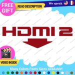 Fits HDMI  2 Port Exhaust Sticker Decal Vinyl Bumper Civic SI Silverado Dual JDM - Image 6