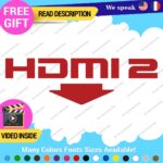 Fits HDMI  2 Port Exhaust Sticker Decal Vinyl Bumper Civic SI Silverado Dual JDM - Image 7