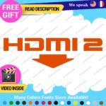 Fits HDMI  2 Port Exhaust Sticker Decal Vinyl Bumper Civic SI Silverado Dual JDM - Image 8