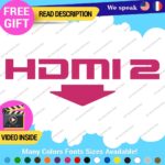 Fits HDMI  2 Port Exhaust Sticker Decal Vinyl Bumper Civic SI Silverado Dual JDM - Image 9